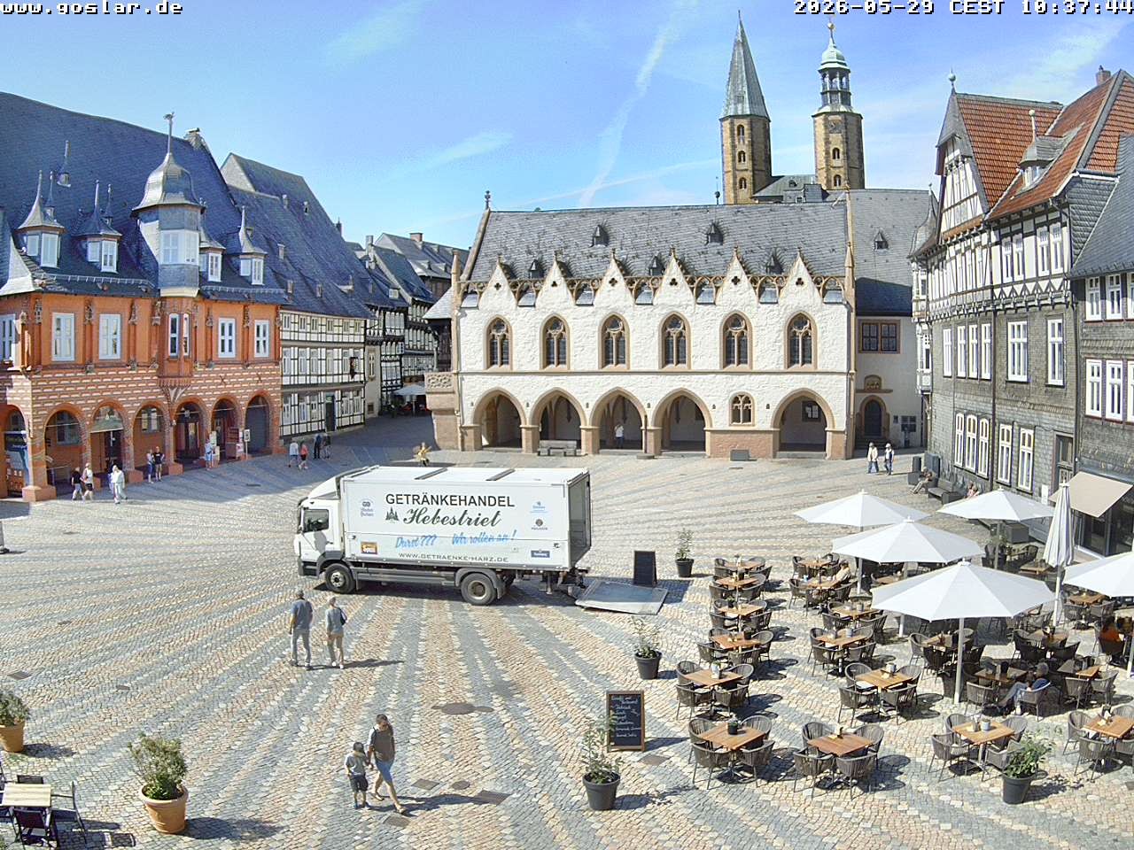 Archiv Foto Webcam Marktplatz Goslar