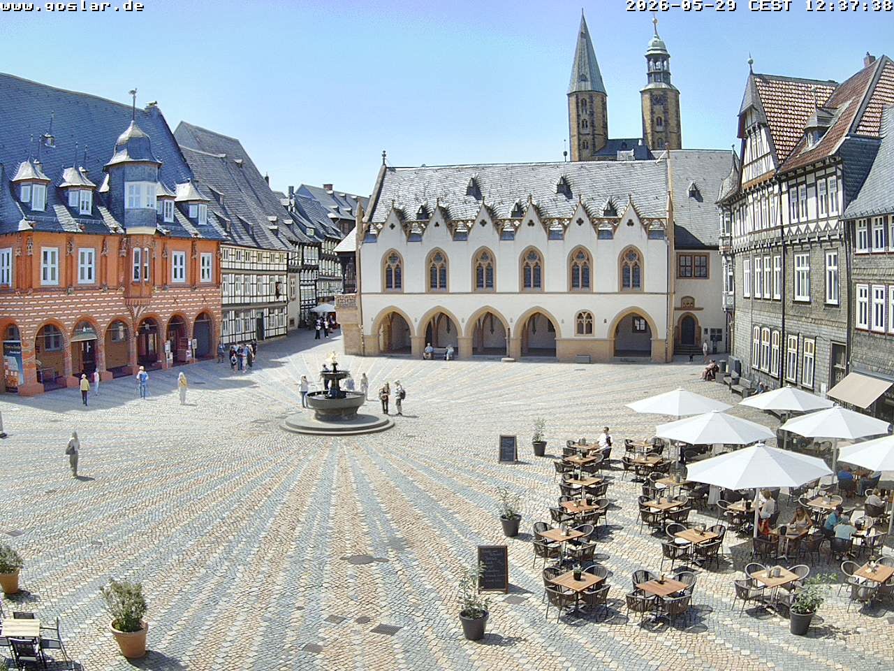 Archiv Foto Webcam Marktplatz Goslar