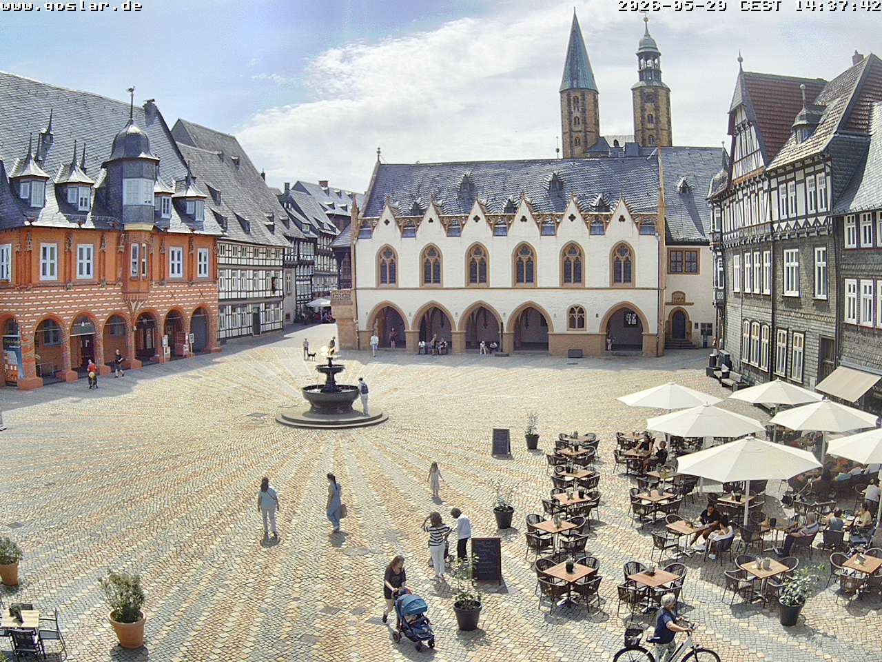 Archiv Foto Webcam Marktplatz Goslar