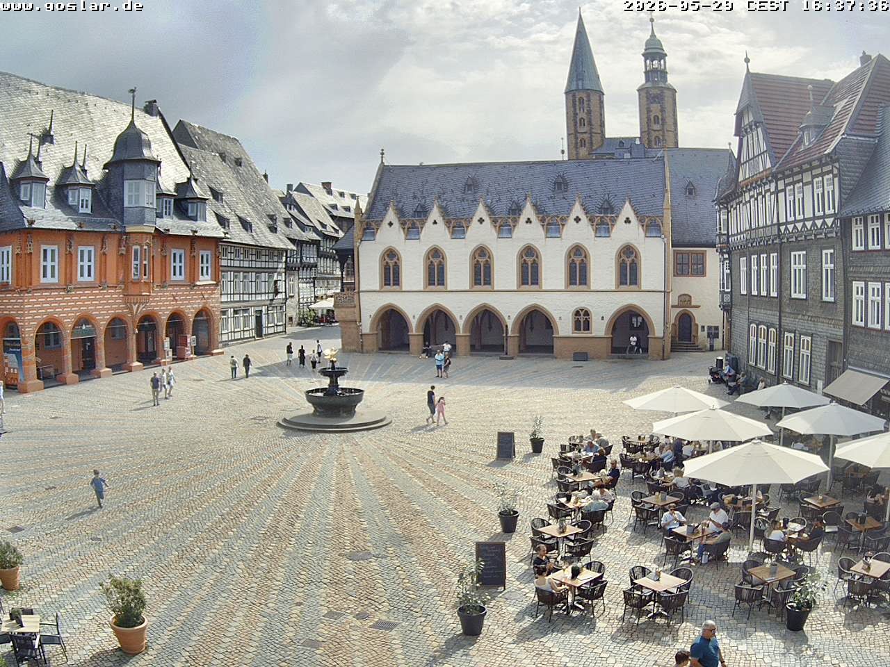 Archiv Foto Webcam Marktplatz Goslar