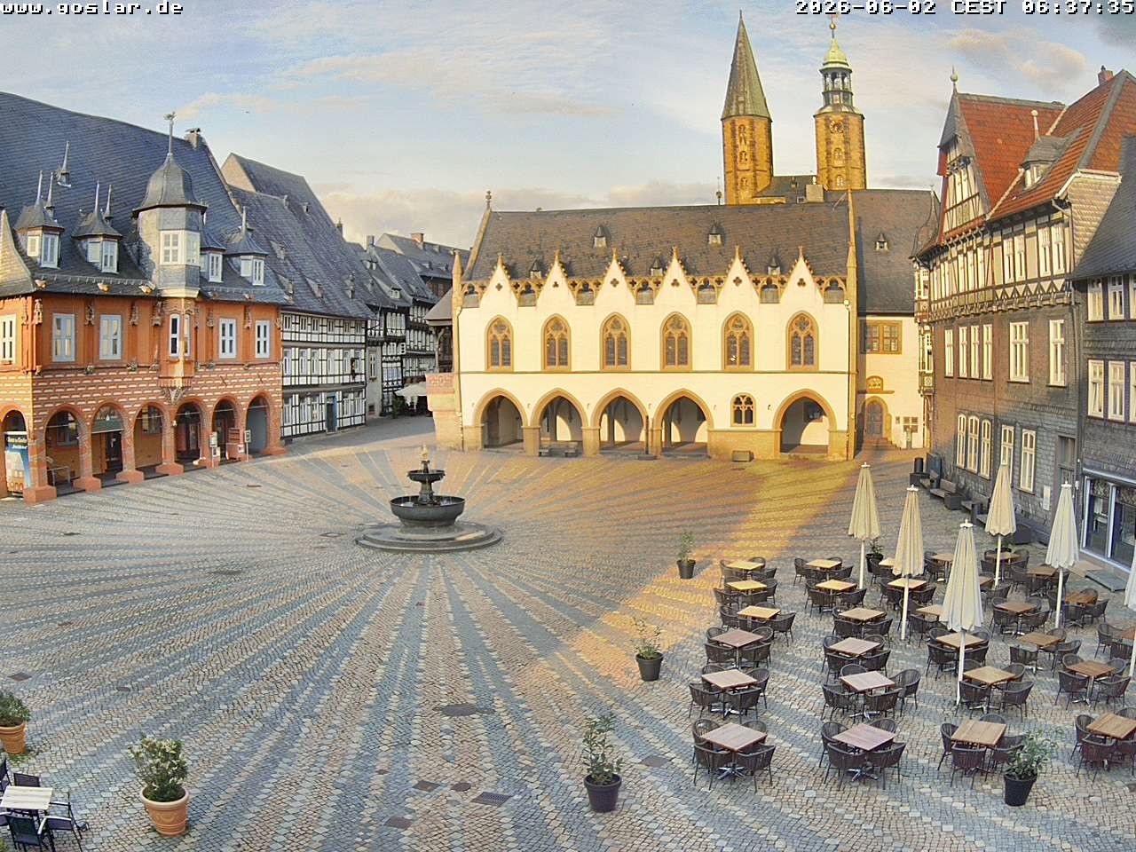 Archiv Foto Webcam Marktplatz Goslar