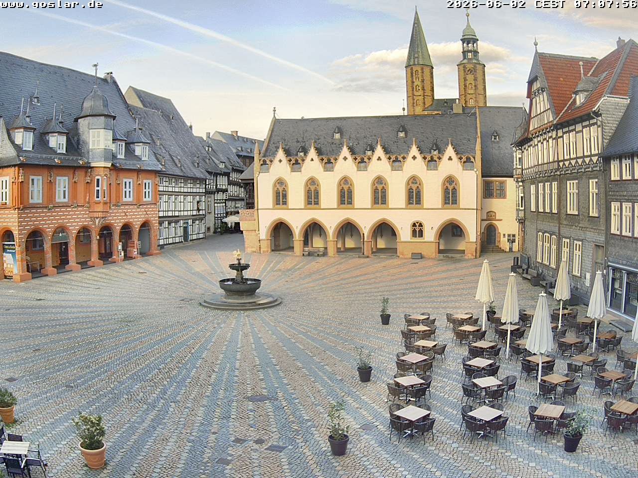 Archiv Foto Webcam Marktplatz Goslar
