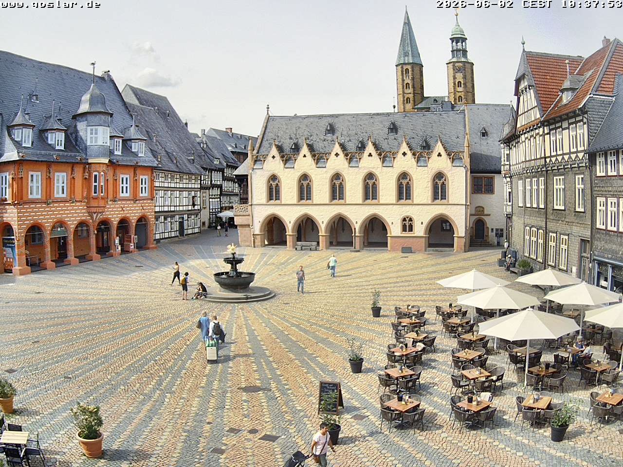 Archiv Foto Webcam Marktplatz Goslar