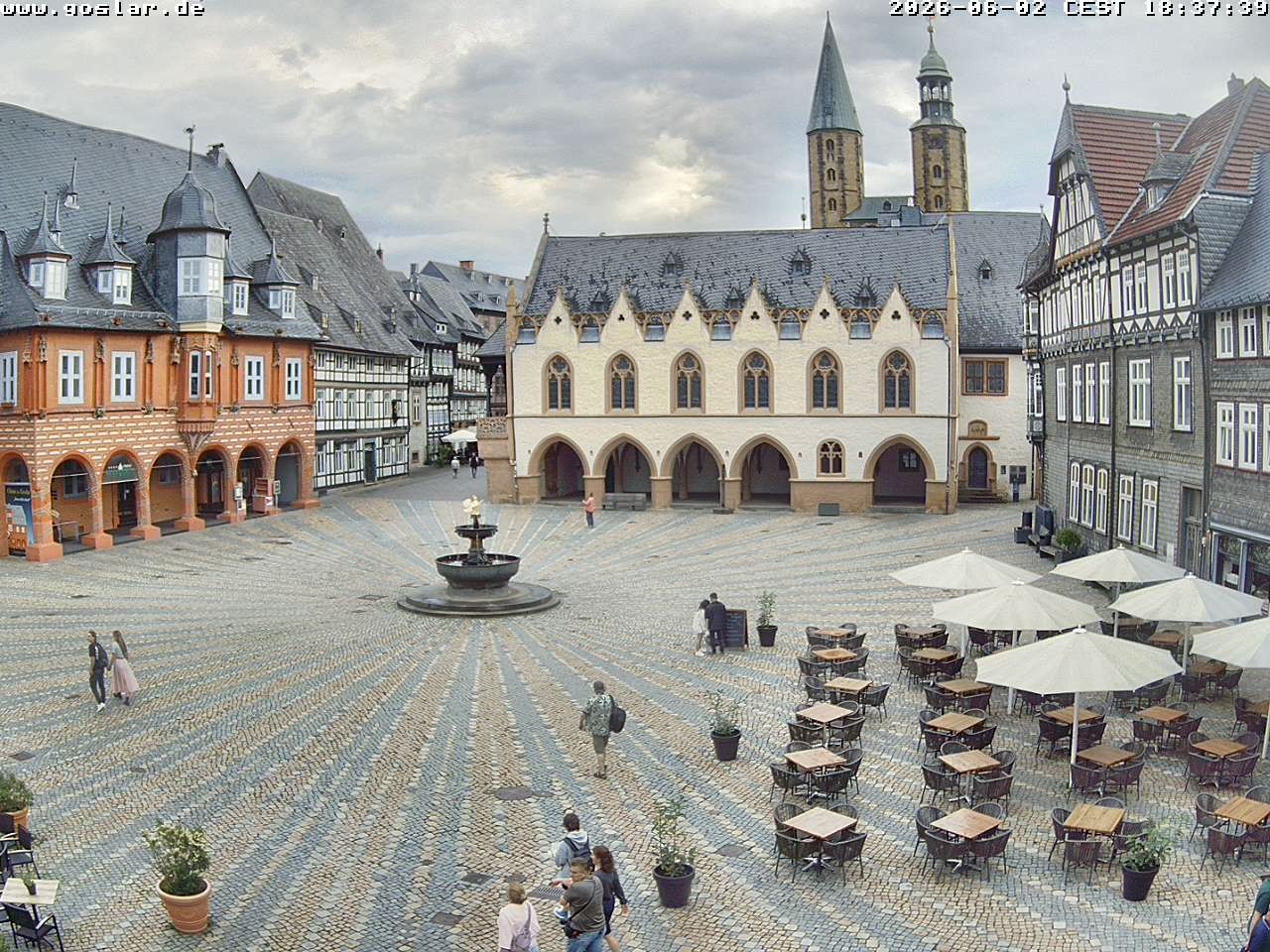 Archiv Foto Webcam Marktplatz Goslar