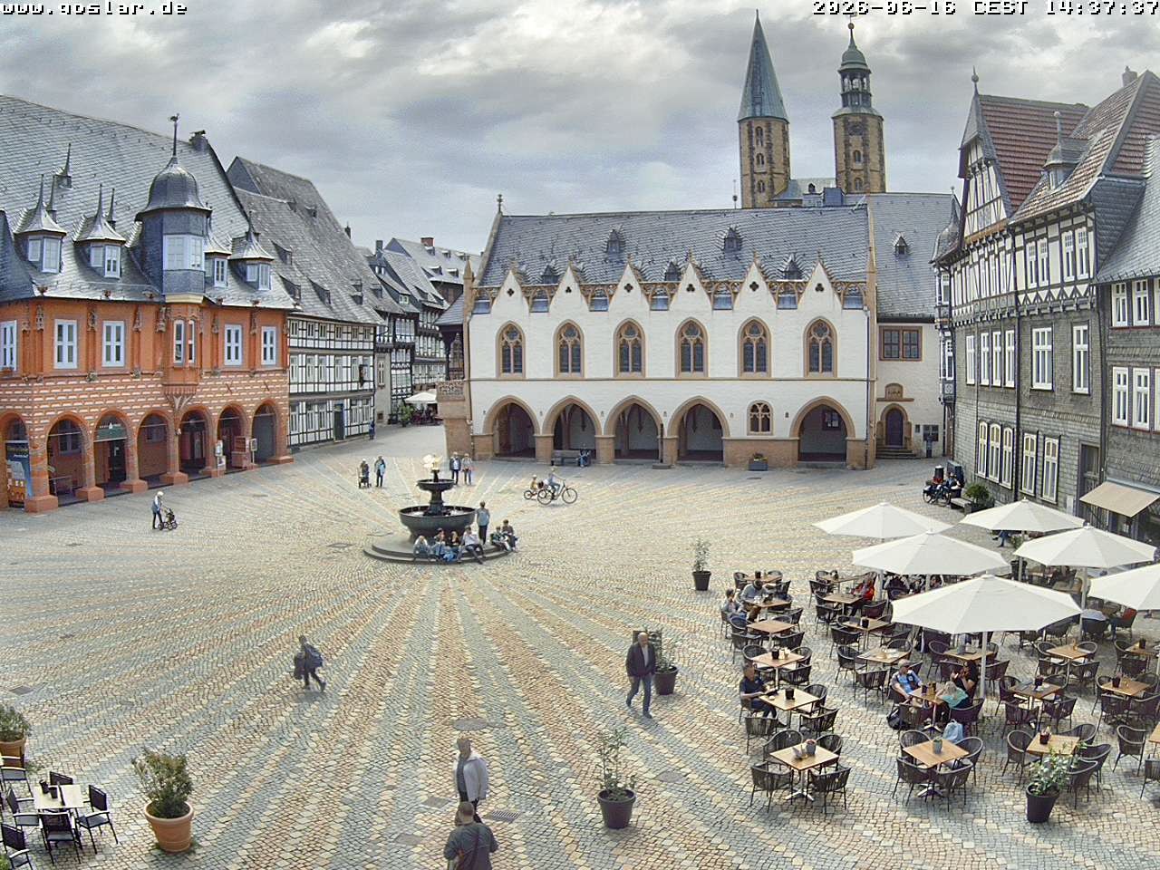 Archiv Foto Webcam Marktplatz Goslar