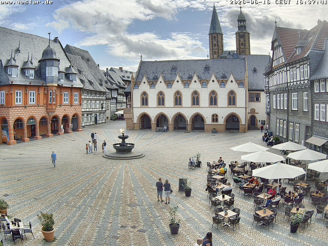 Archiv Foto Webcam Marktplatz Goslar