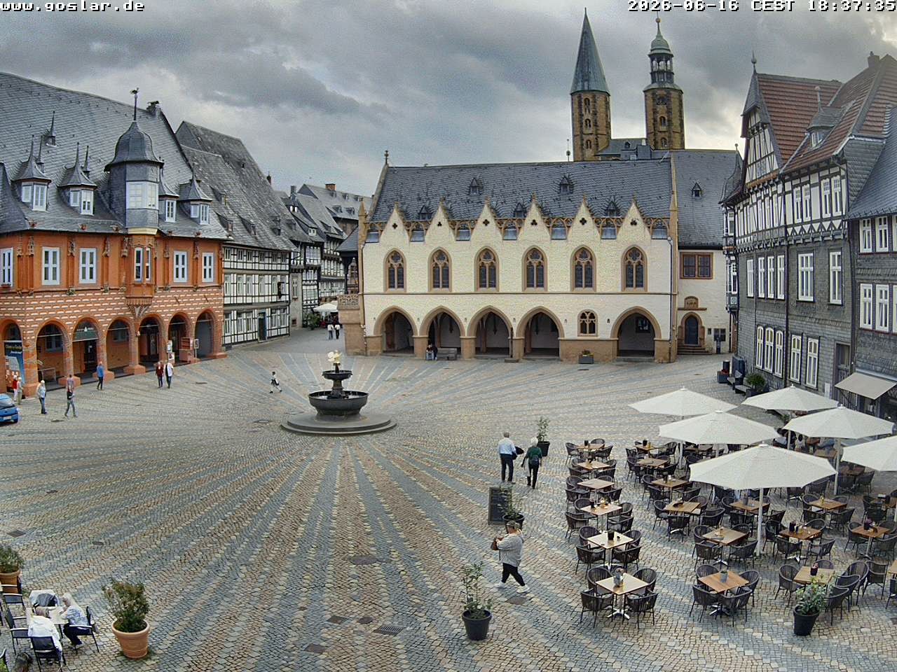Archiv Foto Webcam Marktplatz Goslar
