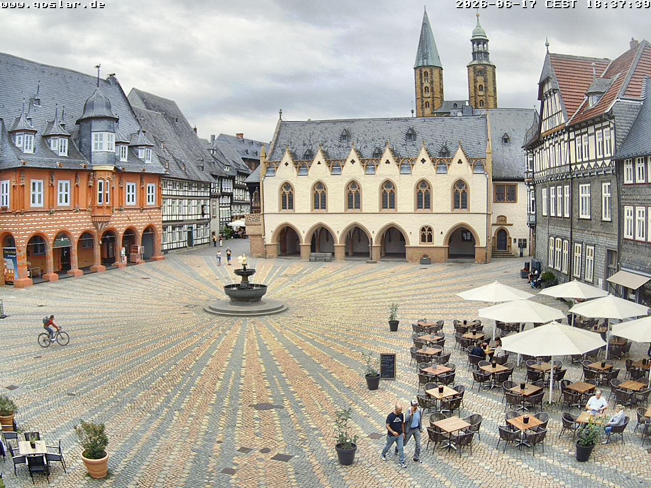 Archiv Foto Webcam Marktplatz Goslar