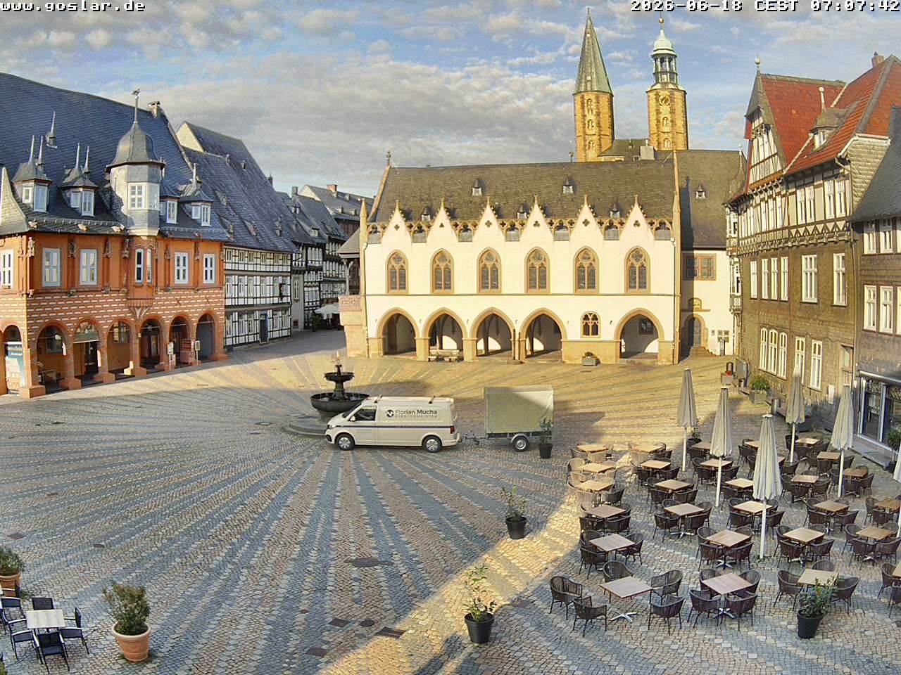 Archiv Foto Webcam Marktplatz Goslar