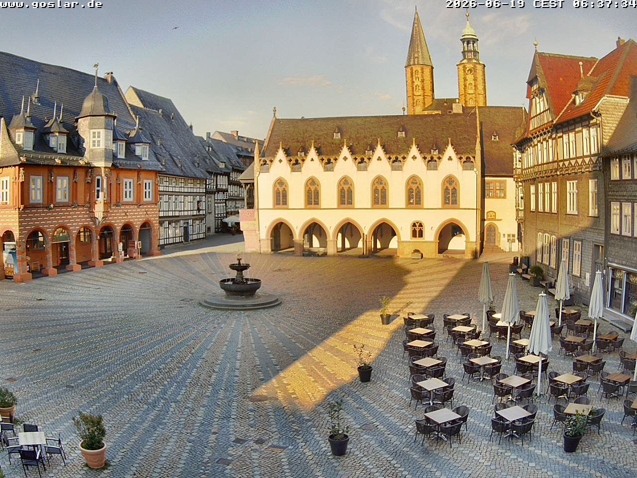 Archiv Foto Webcam Marktplatz Goslar