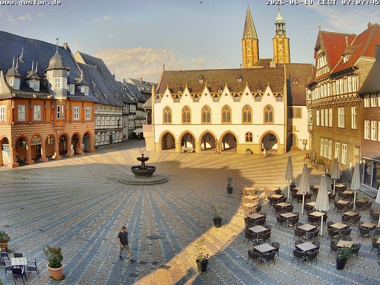 Archiv Foto Webcam Marktplatz Goslar