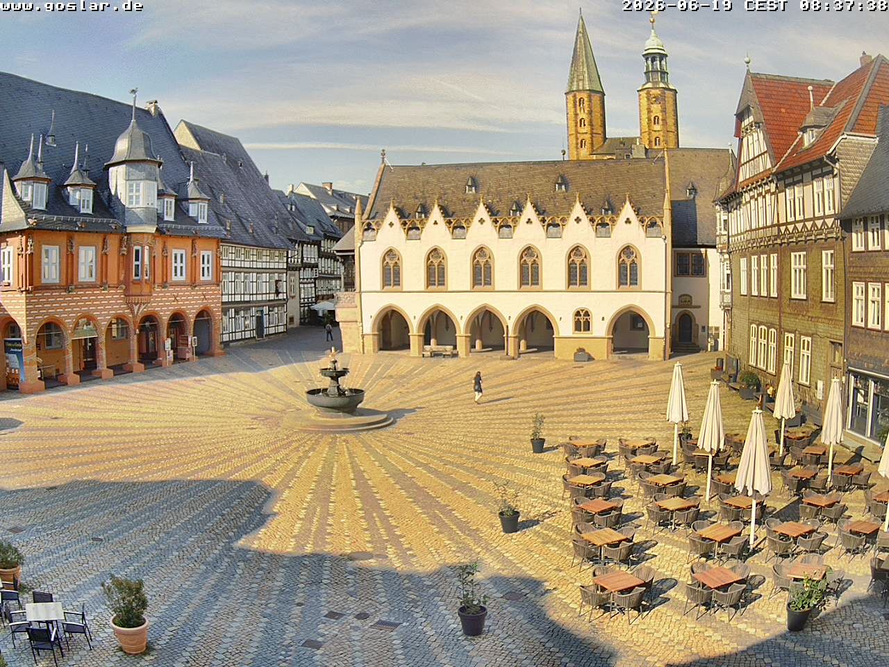 Archiv Foto Webcam Marktplatz Goslar