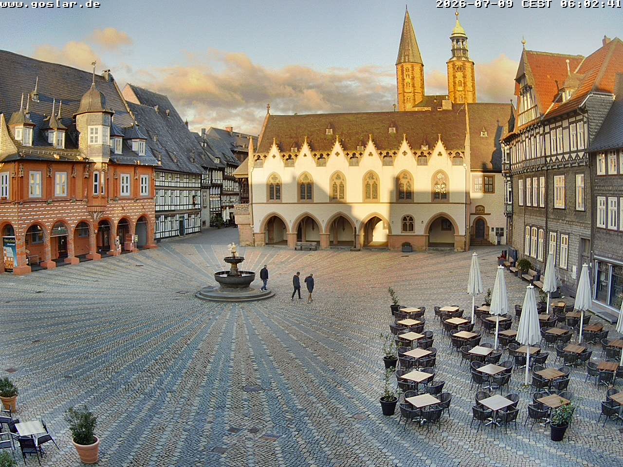 Archiv Foto Webcam Marktplatz Goslar