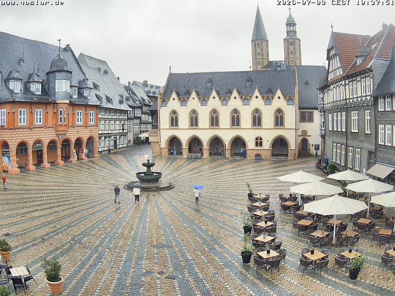 Archiv Foto Webcam Marktplatz Goslar