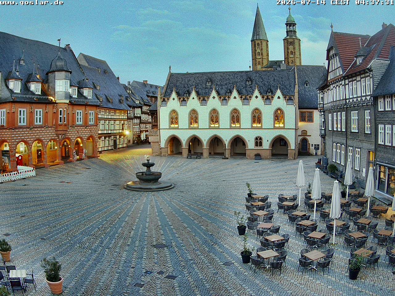 Archiv Foto Webcam Marktplatz Goslar