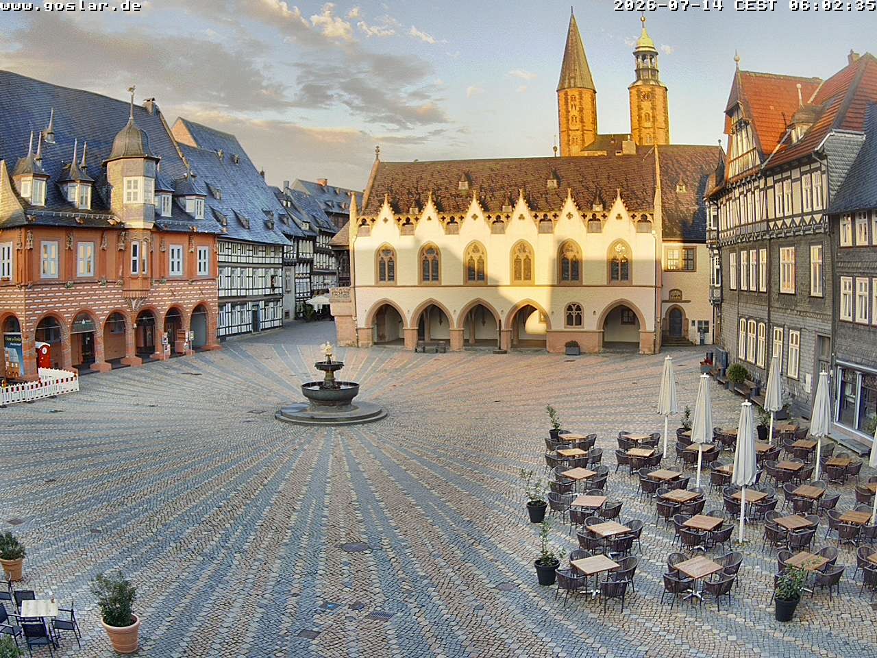 Archiv Foto Webcam Marktplatz Goslar
