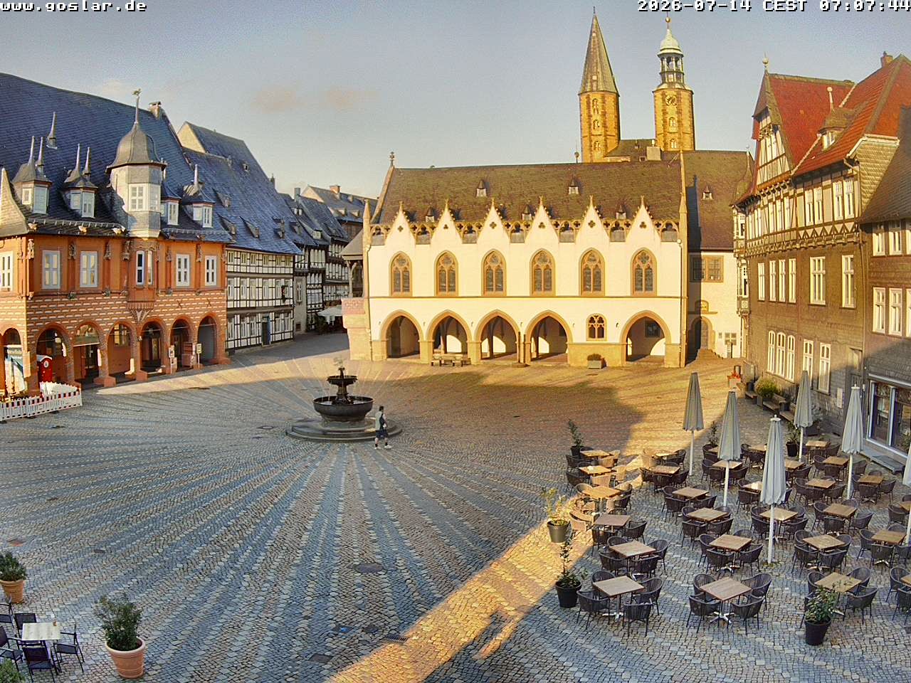 Archiv Foto Webcam Marktplatz Goslar