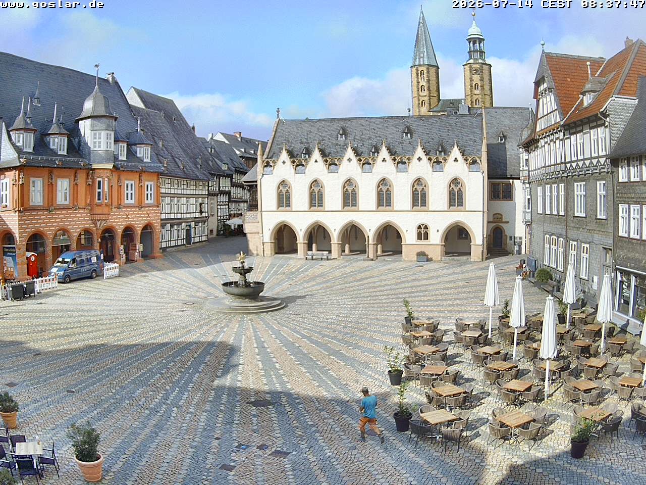 Archiv Foto Webcam Marktplatz Goslar