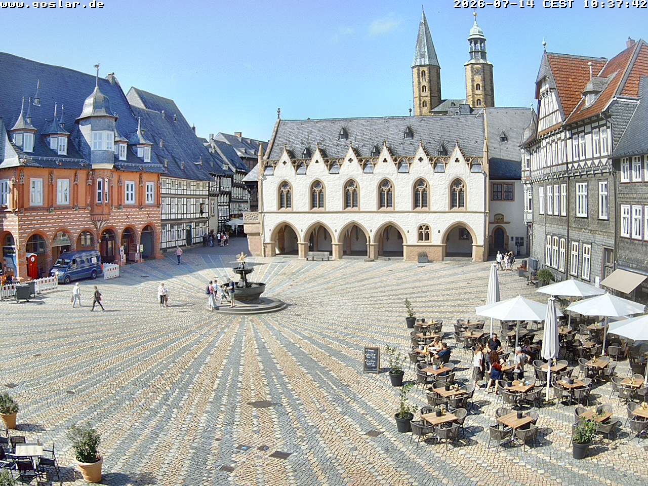 Archiv Foto Webcam Marktplatz Goslar
