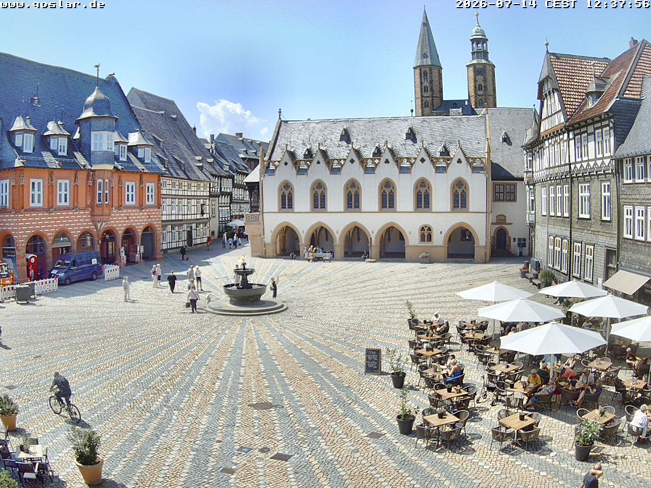 Archiv Foto Webcam Marktplatz Goslar
