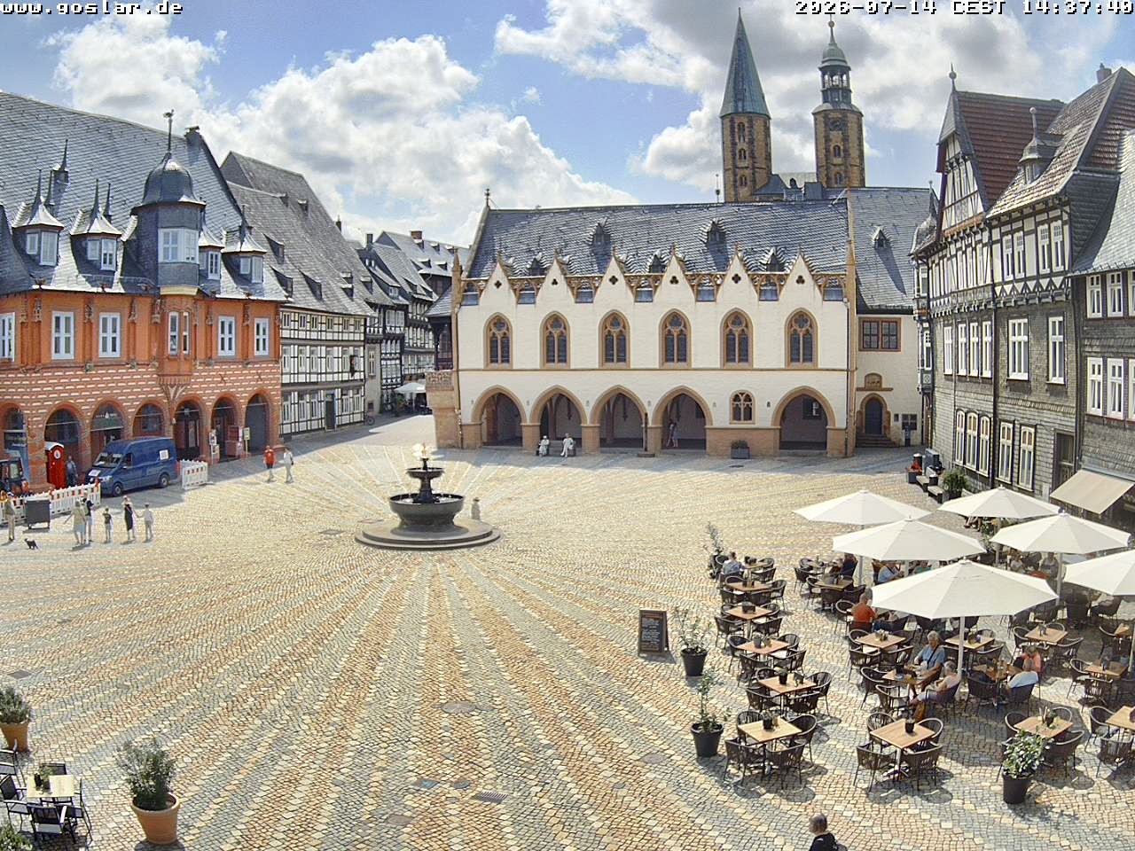 Archiv Foto Webcam Marktplatz Goslar