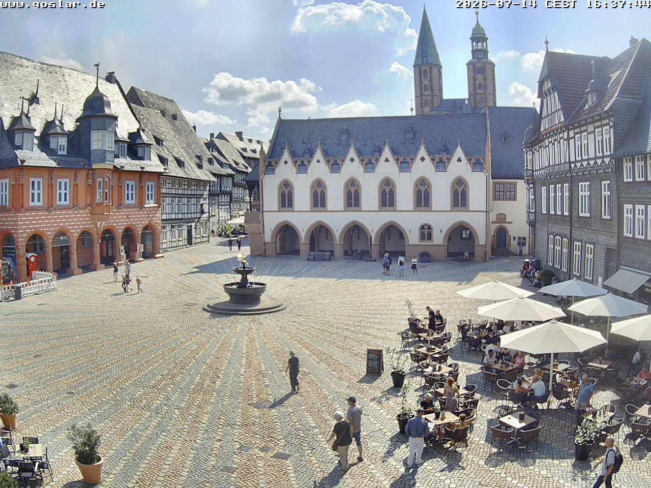 Archiv Foto Webcam Marktplatz Goslar