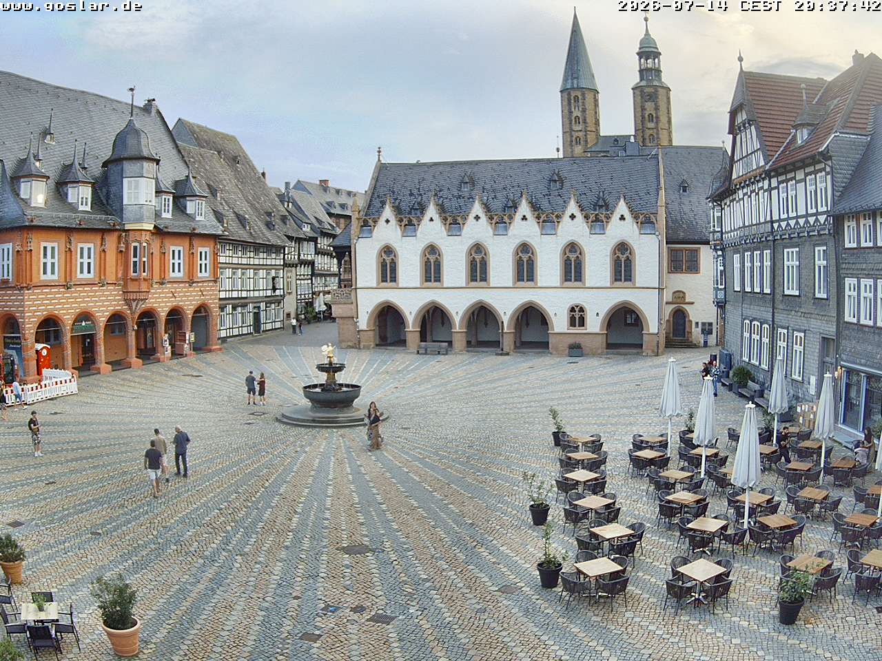 Archiv Foto Webcam Marktplatz Goslar