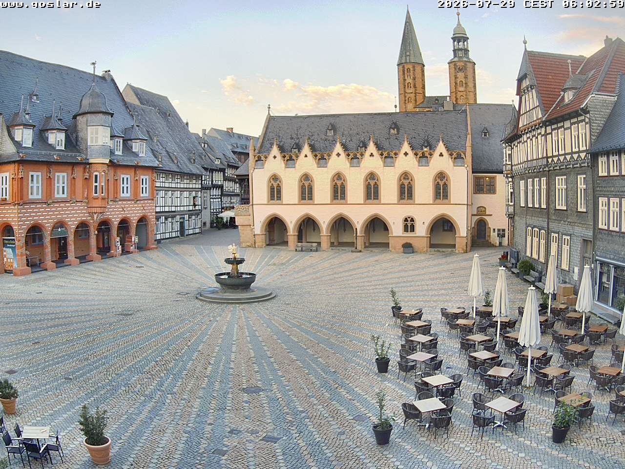 Archiv Foto Webcam Marktplatz Goslar