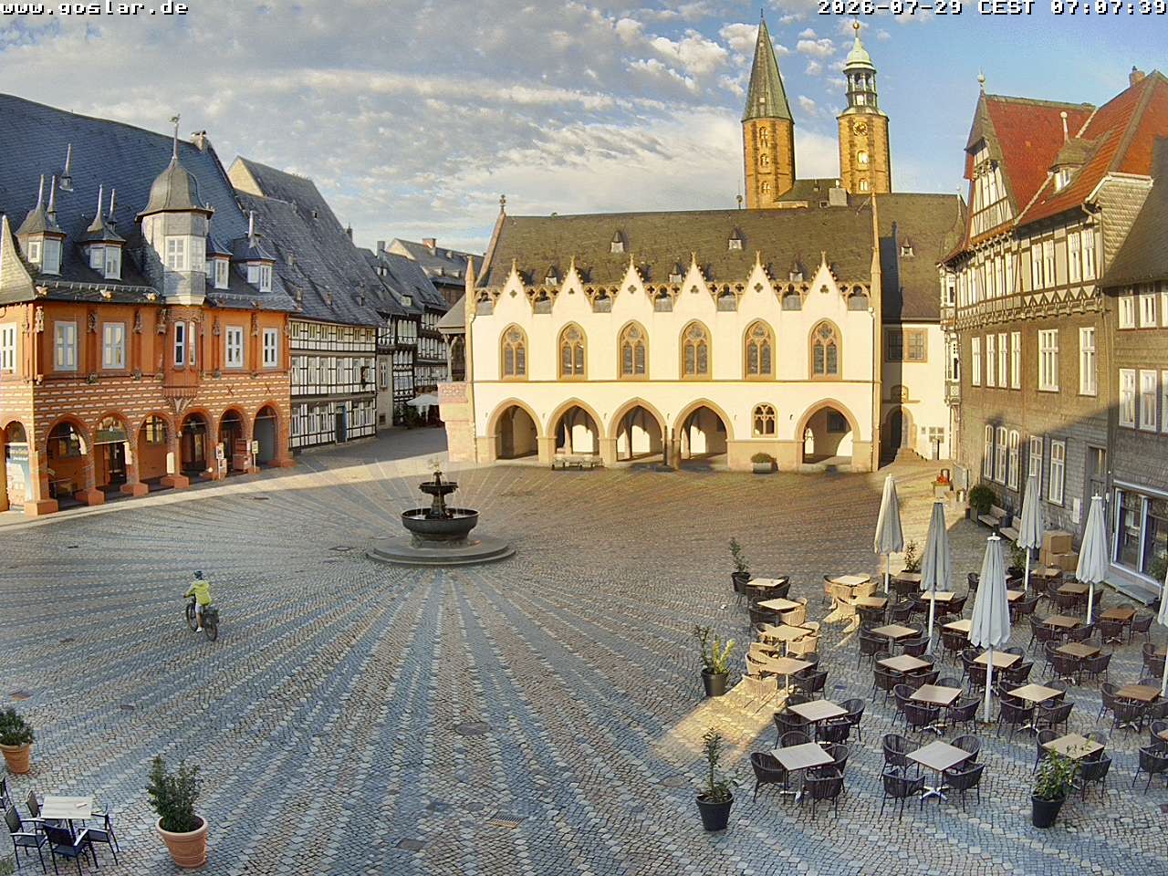 Archiv Foto Webcam Marktplatz Goslar