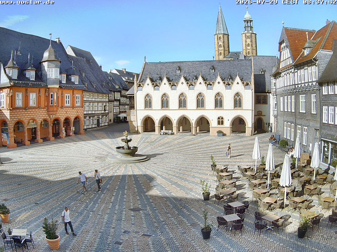 Archiv Foto Webcam Marktplatz Goslar