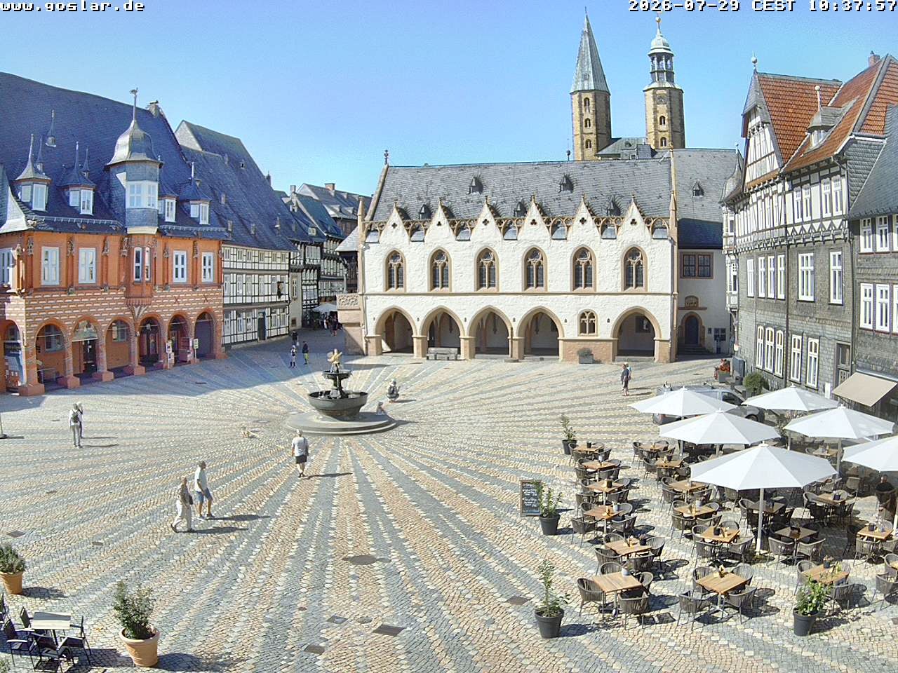 Archiv Foto Webcam Marktplatz Goslar