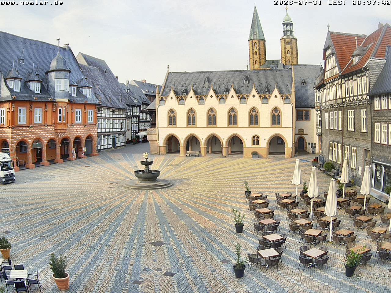 Archiv Foto Webcam Marktplatz Goslar