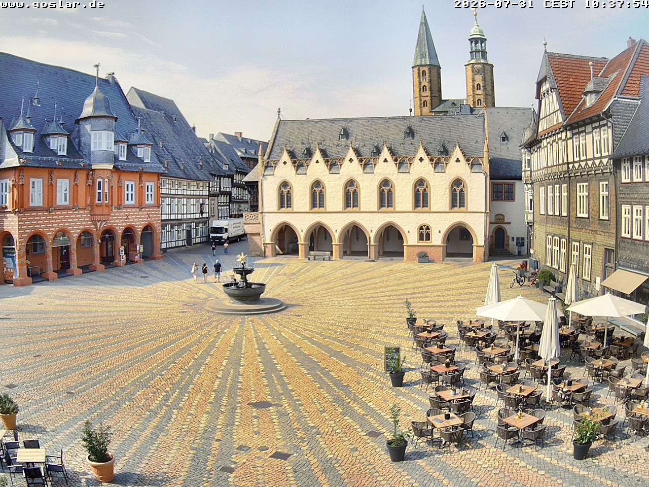 Archiv Foto Webcam Marktplatz Goslar