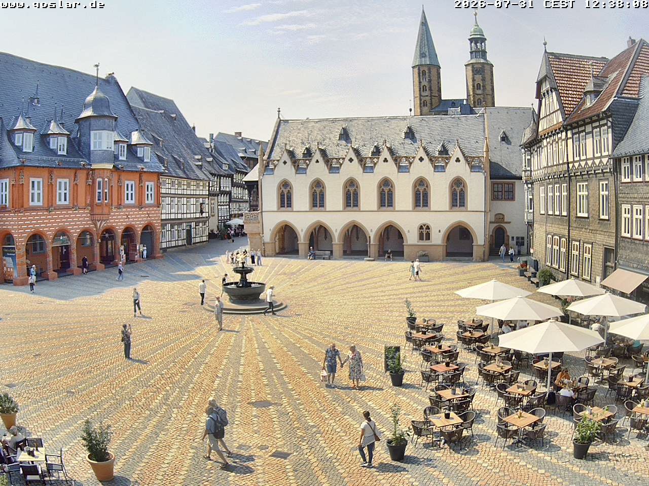 Archiv Foto Webcam Marktplatz Goslar