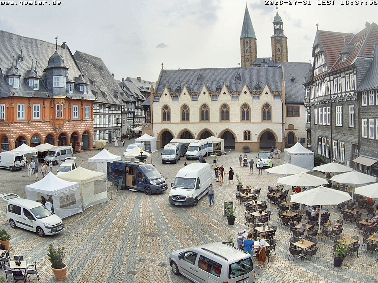 Archiv Foto Webcam Marktplatz Goslar