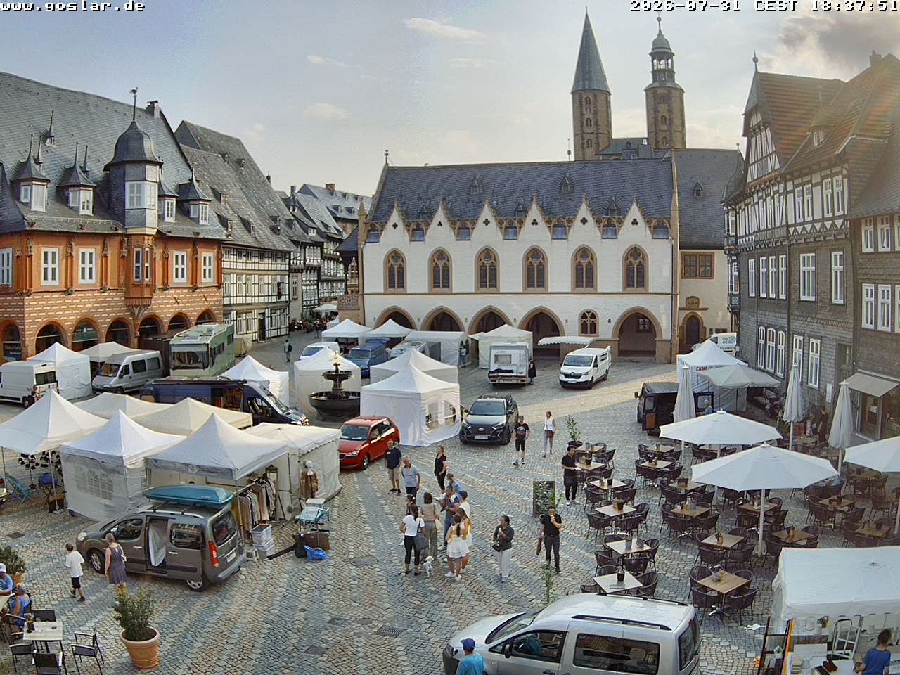 Archiv Foto Webcam Marktplatz Goslar