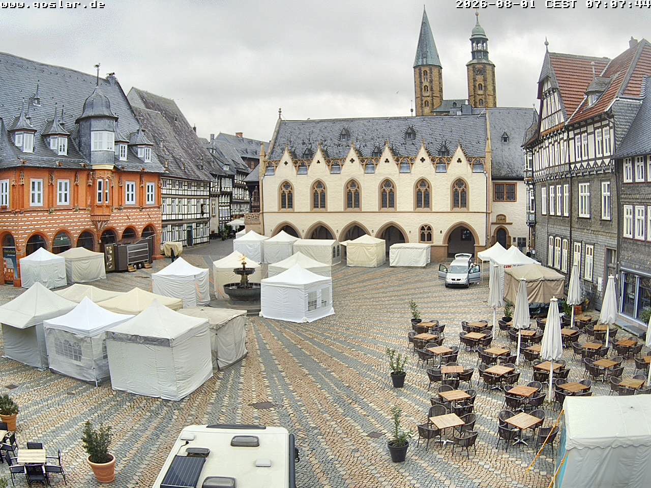 Archiv Foto Webcam Marktplatz Goslar