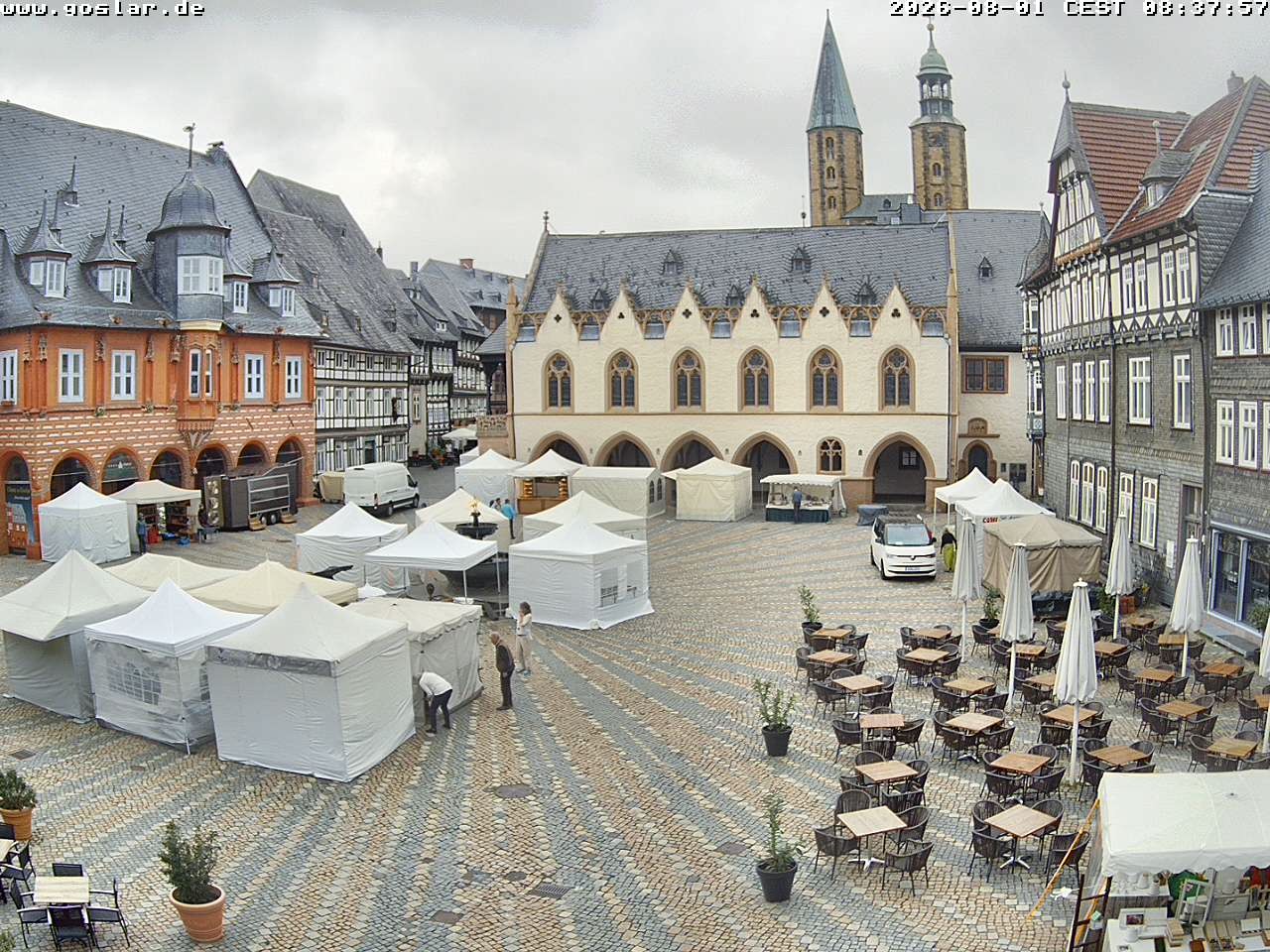 Archiv Foto Webcam Marktplatz Goslar