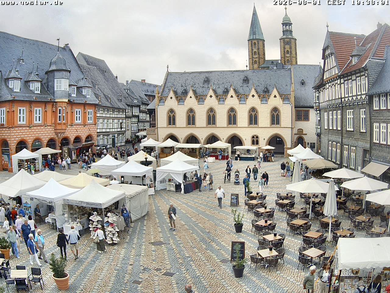 Archiv Foto Webcam Marktplatz Goslar
