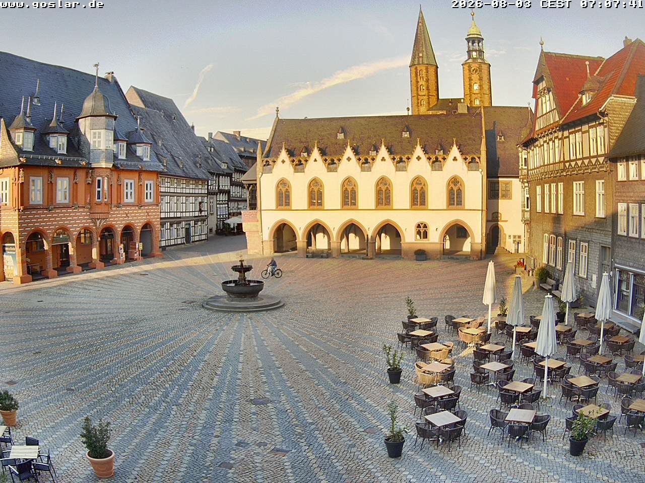 Archiv Foto Webcam Marktplatz Goslar