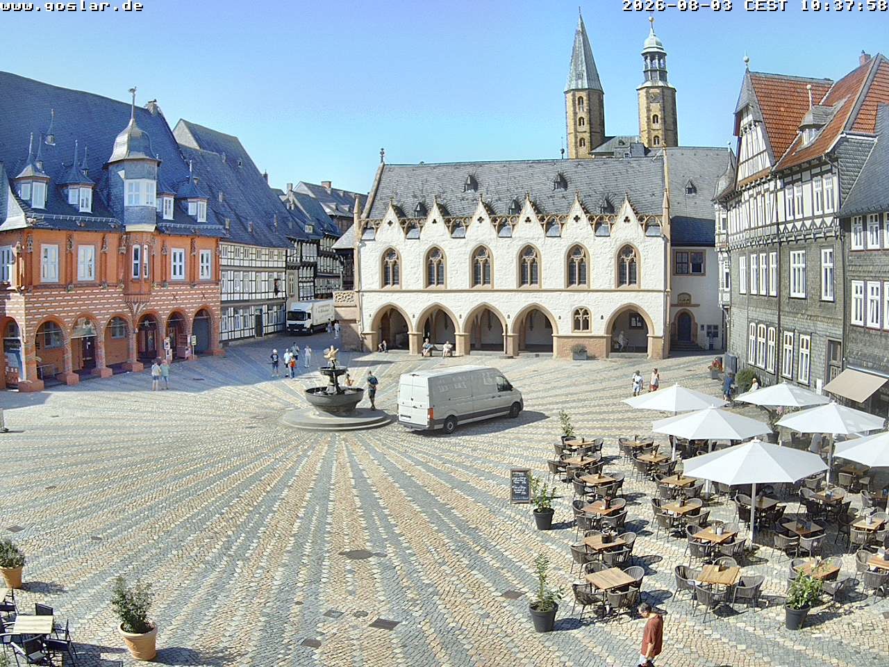 Archiv Foto Webcam Marktplatz Goslar