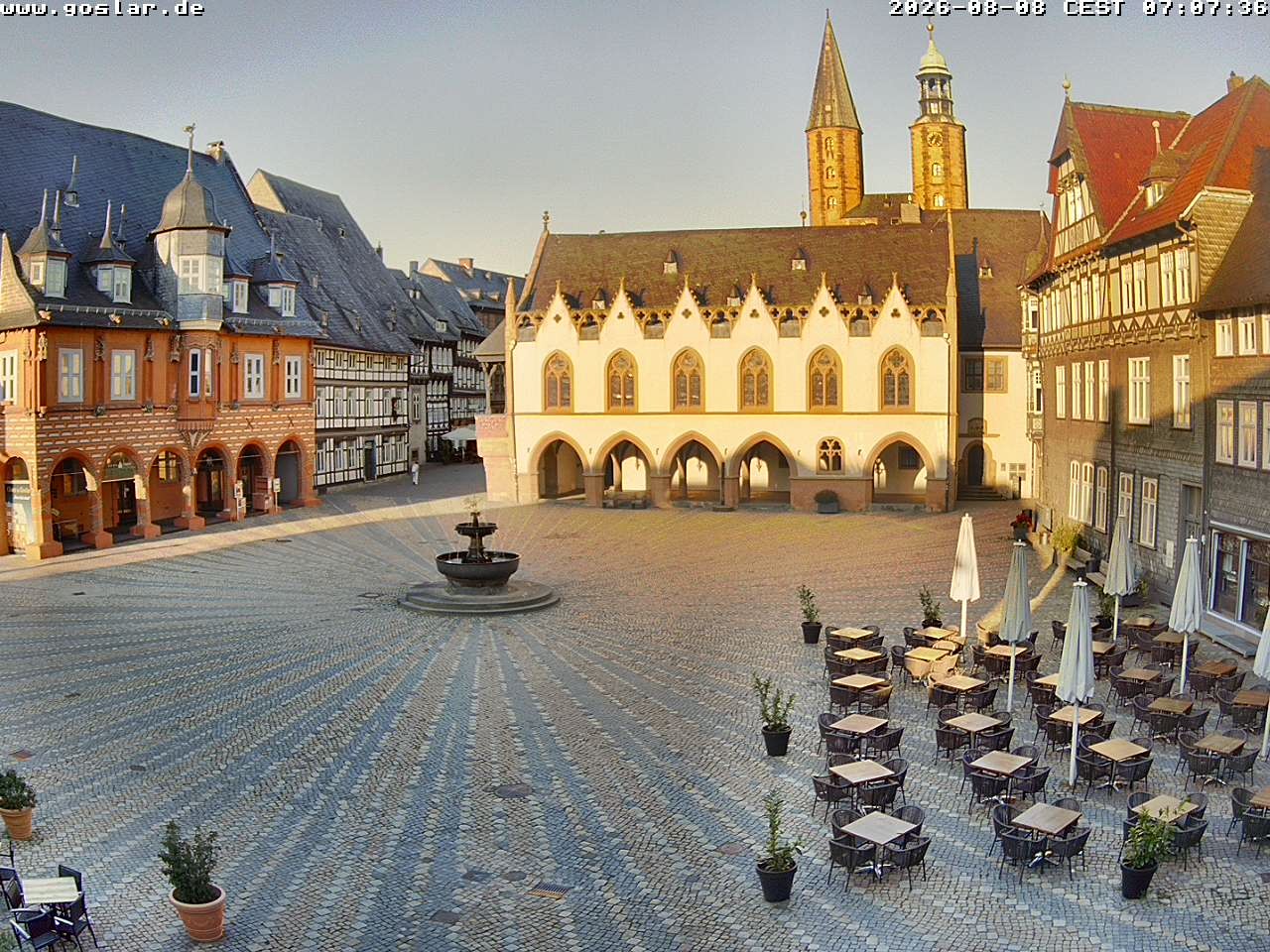Archiv Foto Webcam Marktplatz Goslar