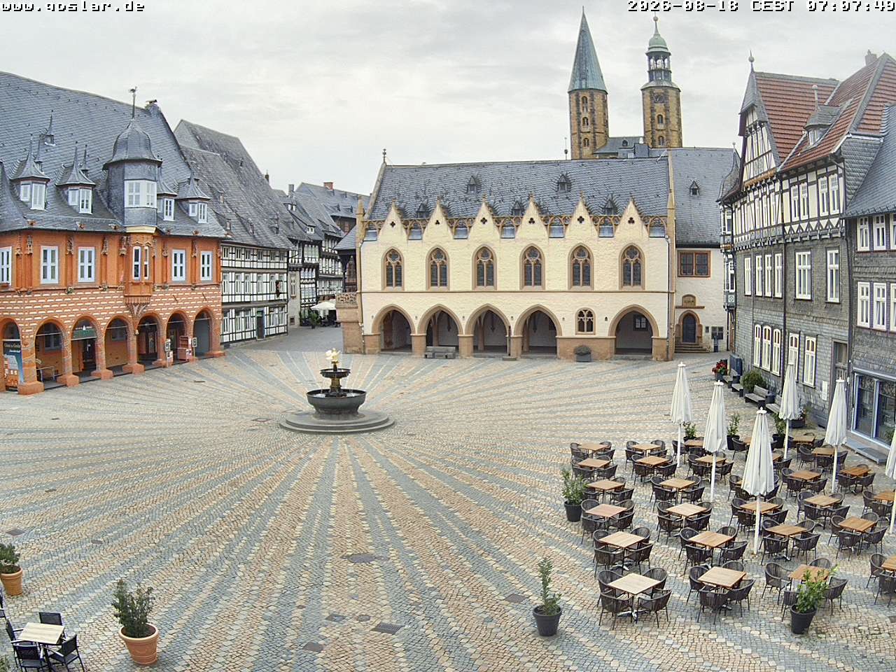 Archiv Foto Webcam Marktplatz Goslar