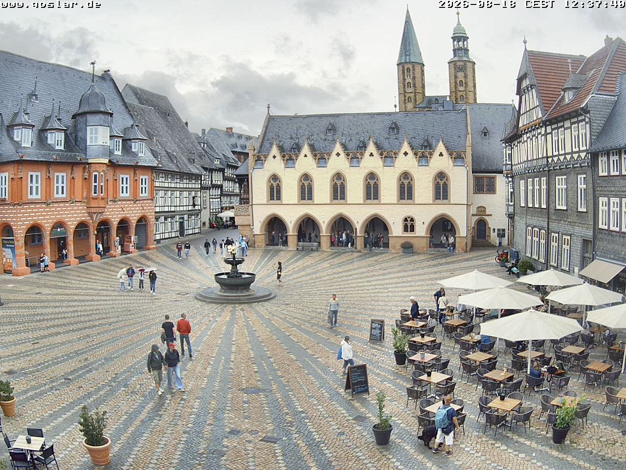 Archiv Foto Webcam Marktplatz Goslar
