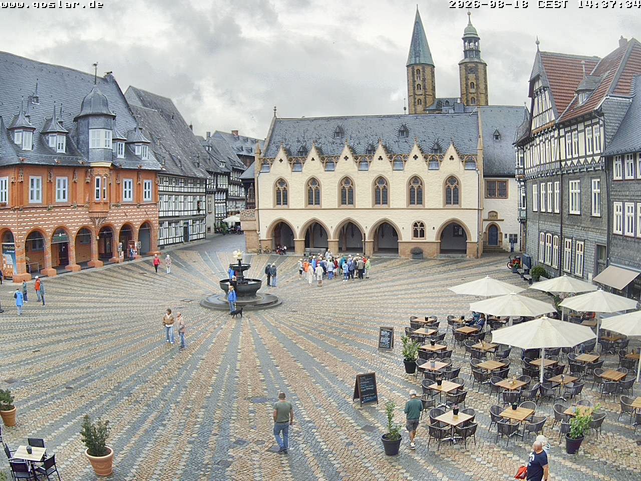 Archiv Foto Webcam Marktplatz Goslar