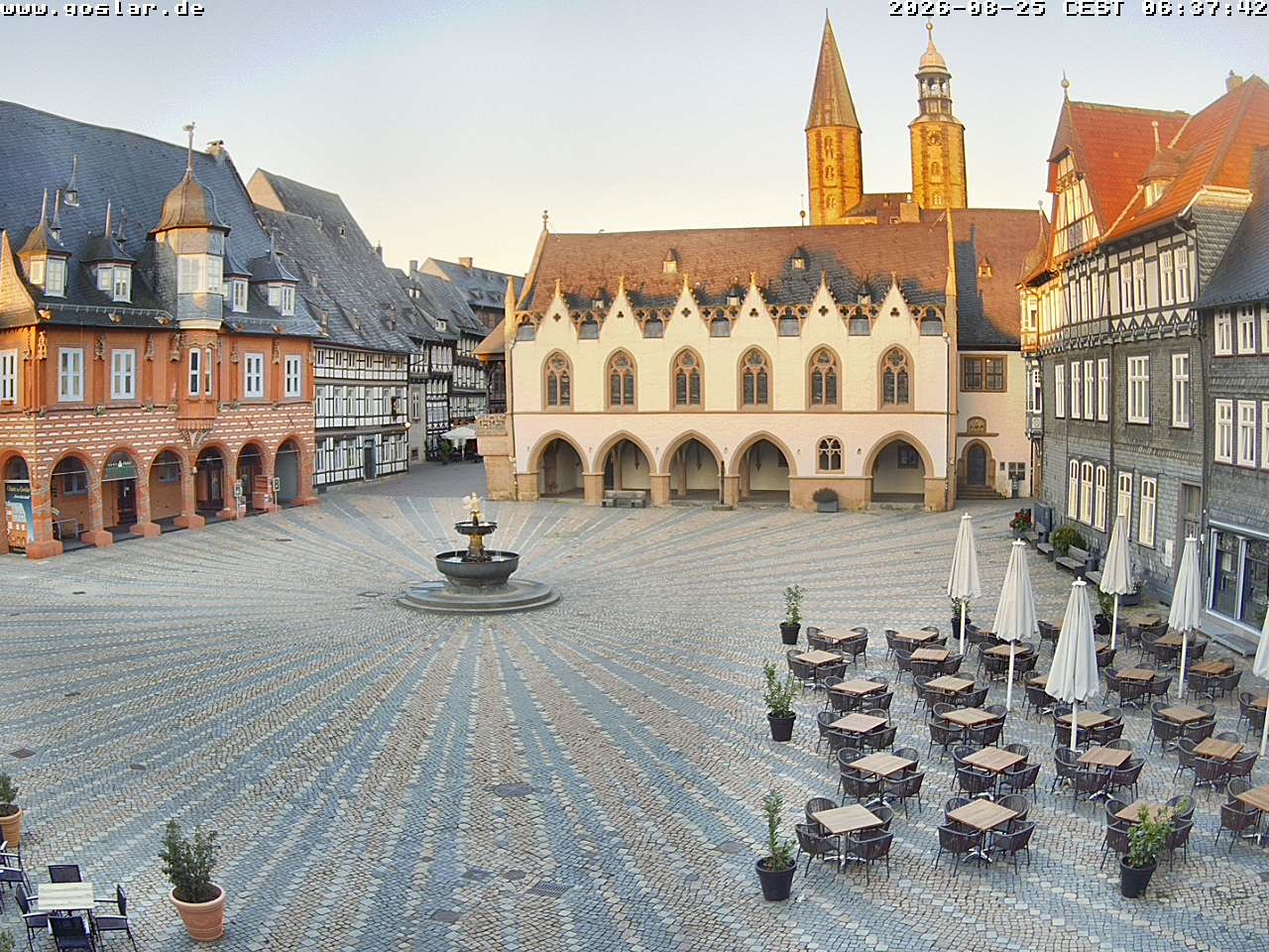 Archiv Foto Webcam Marktplatz Goslar