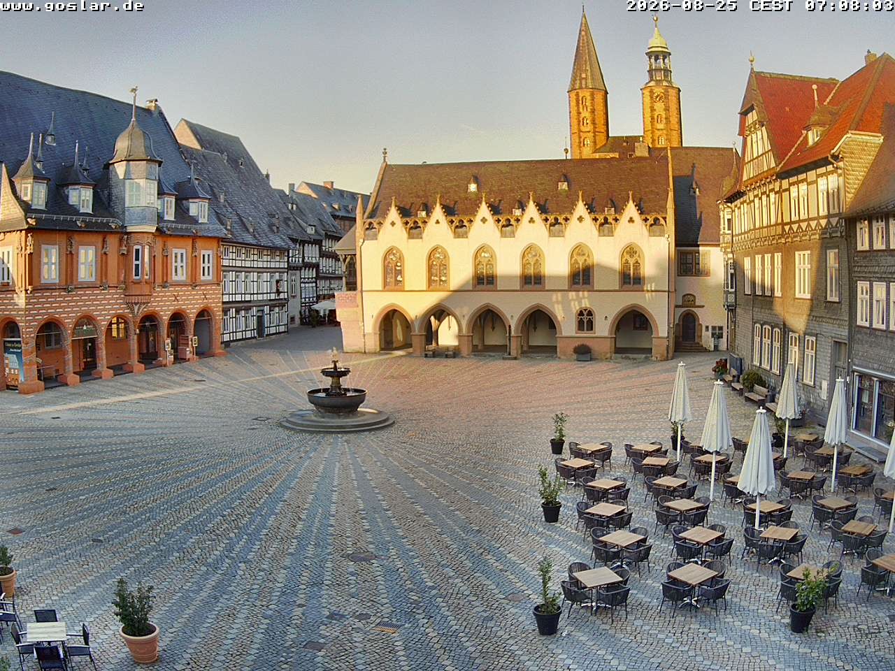 Archiv Foto Webcam Marktplatz Goslar