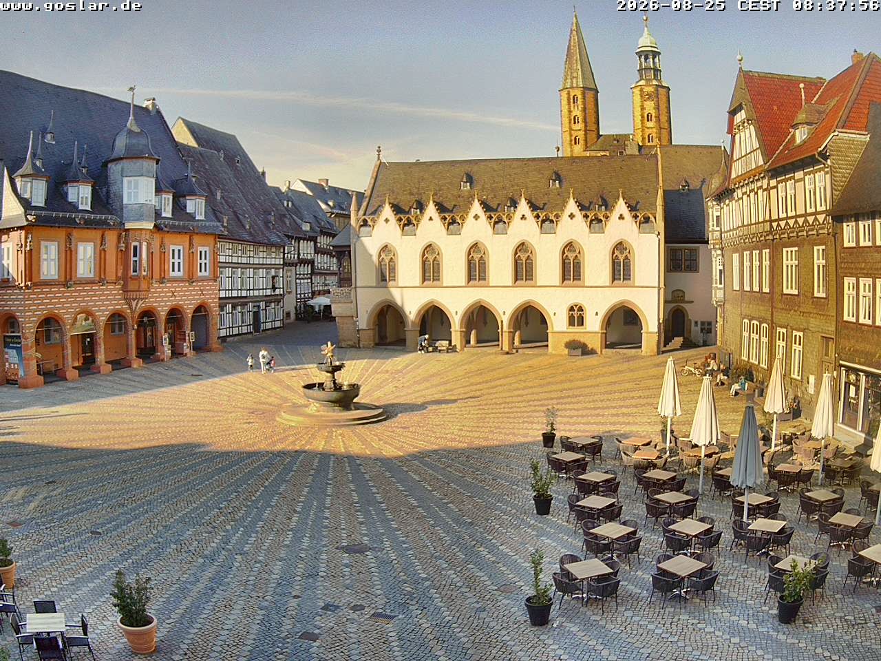 Archiv Foto Webcam Marktplatz Goslar