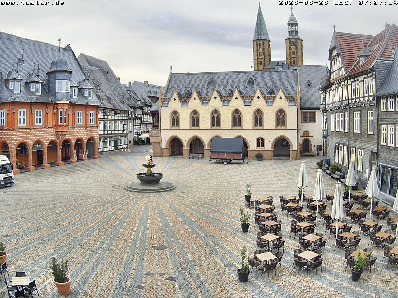 Archiv Foto Webcam Marktplatz Goslar