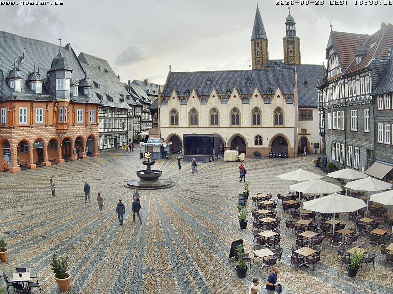 Archiv Foto Webcam Marktplatz Goslar